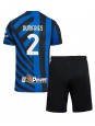 Inter Milan Denzel Dumfries #2 Hjemmedraktsett Barn 2024-25 Korte ermer (+ bukser)